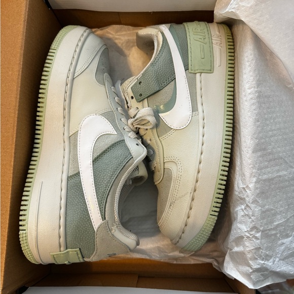 Nike Air Force 1 pistachio shadow Sneakers - White and Green - Picture 2 of 8